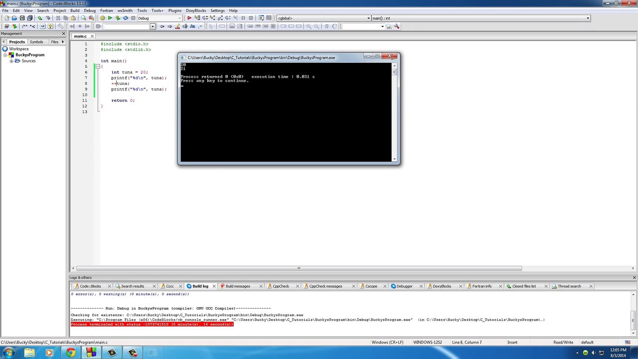 C Programming Tutorial - 24 - Increment Operator