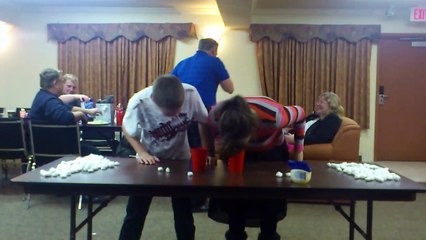 Minute to Win it Games with cousins- New Years 2015