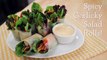 Salad Rolls w  Spicy Garlicky Creamy Dip - Hot Thai Kitche