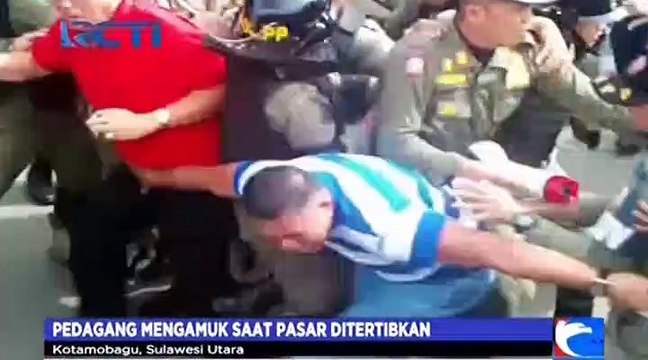 Pedagang Mengamuk saat Pasar Ditertibkan