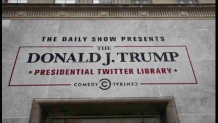 Los tuits de Trump se exhiben en la "Biblioteca Tuitera Presidencial"