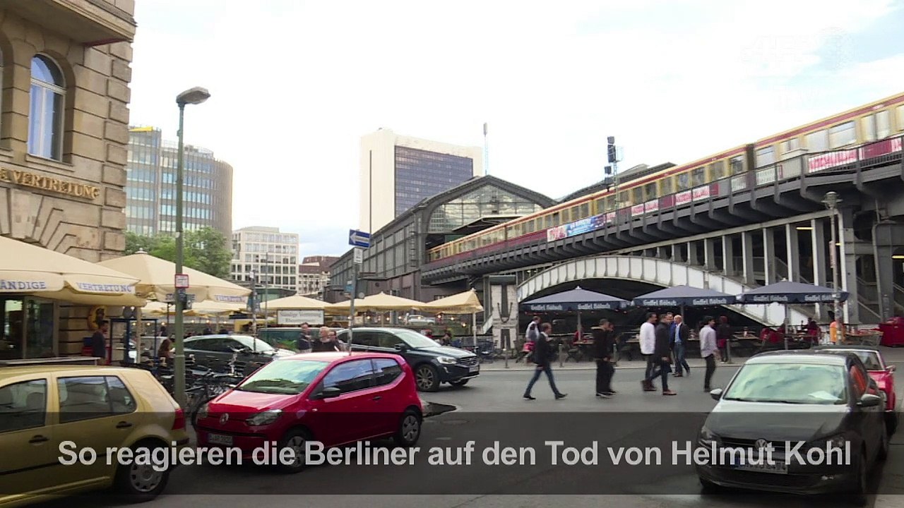 Das sagen die Berliner zum Tod von Helmut Kohl