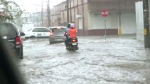 San Pedro Sula es un caos cuando llueve