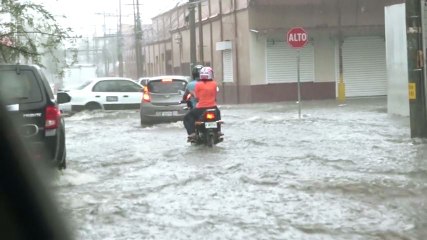 San Pedro Sula es un caos cuando llueve