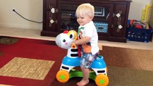 Fisher Price Rollin' Tunes Zebra Ride On Toy---IOg