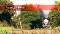 Lots of Big American Steam Trains thunder on