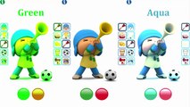 Bébé dessin animé les couleurs couleurs éducation pour enfants Apprendre mon Parlant avec Pocoyo animation comp