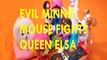 EVIL MINNIE MOUSE FIGHTS QUEEN ELSA + GIDGET MCQUEEN DORA THE EXPLORER ANNA SKYEToys Kids Video