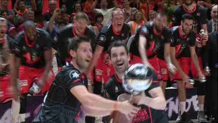 El Valencia Basket celebra su primera Liga ACB