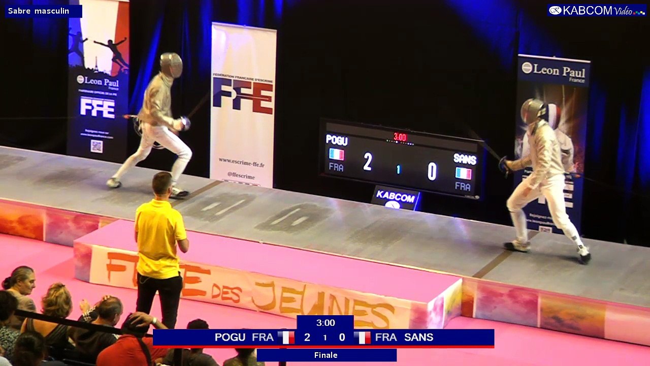 FDJ - Sabre hommes - Finale Sans / Pogu - Tireurs nés en 2002