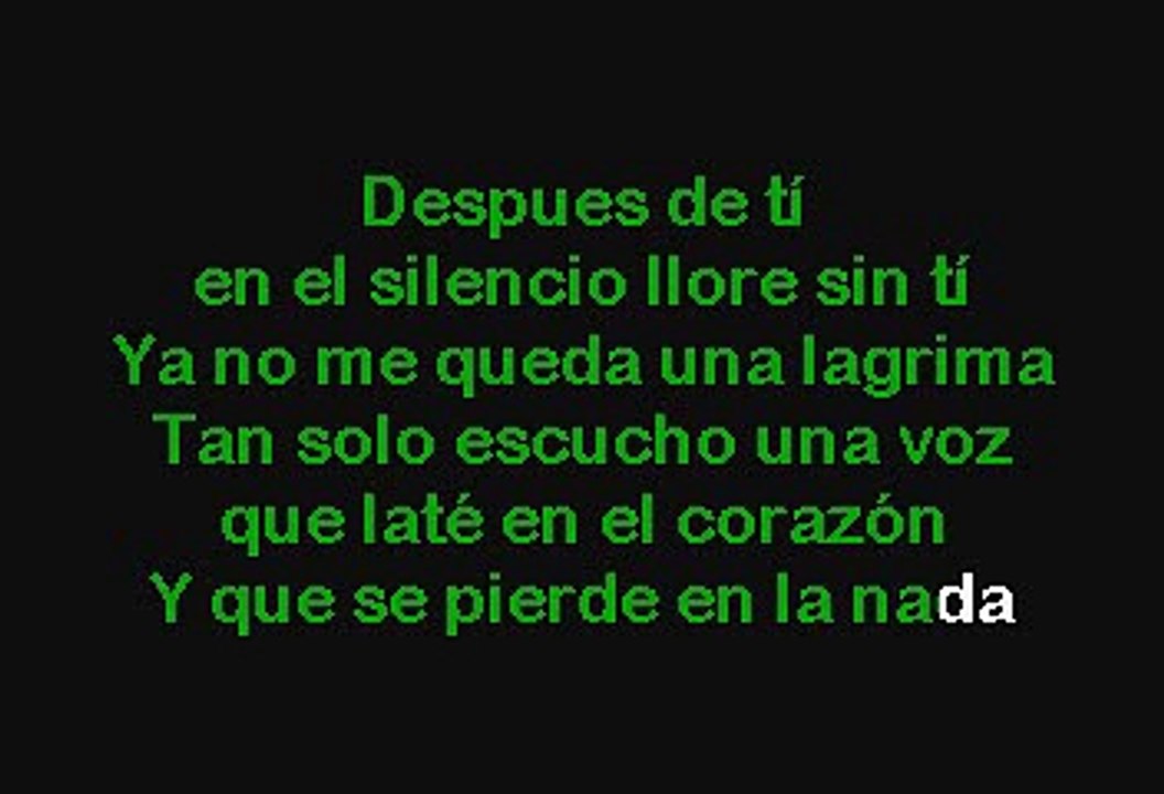 Millie - Una Voz En El Alma (Karaoke)