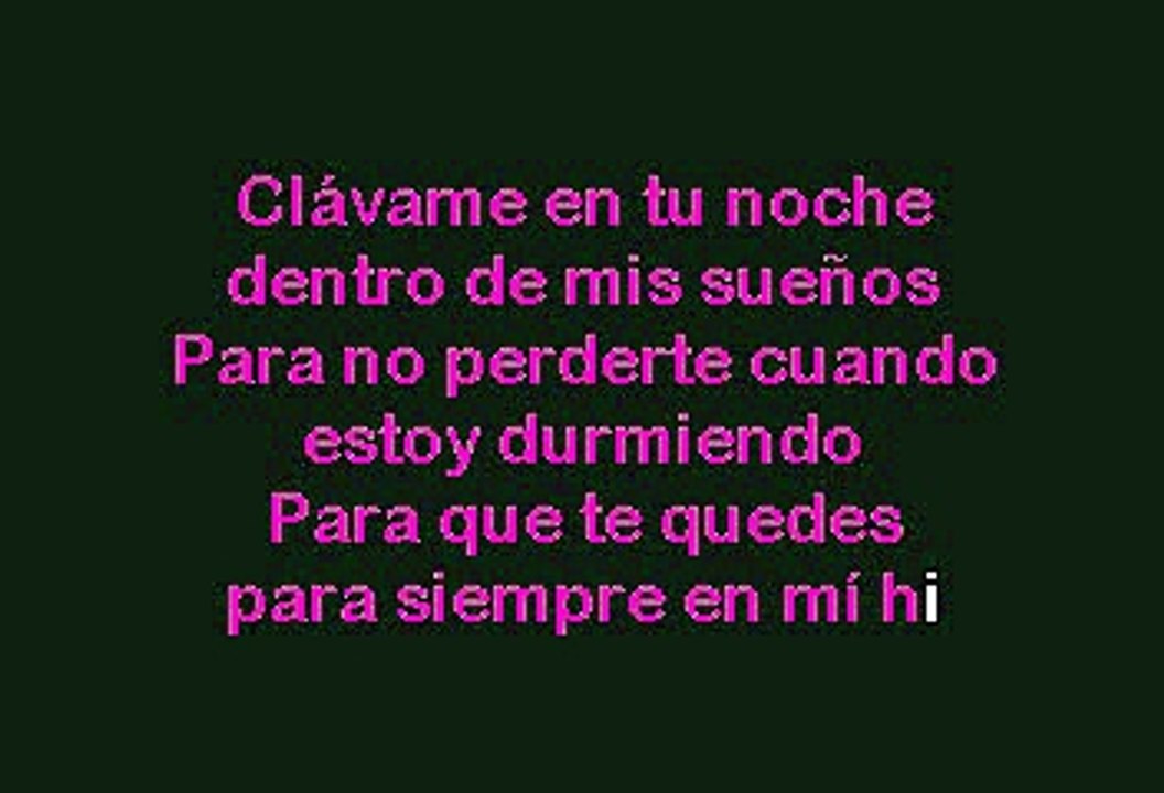 Noelia - Clávame Tu Amor (Karaoke)