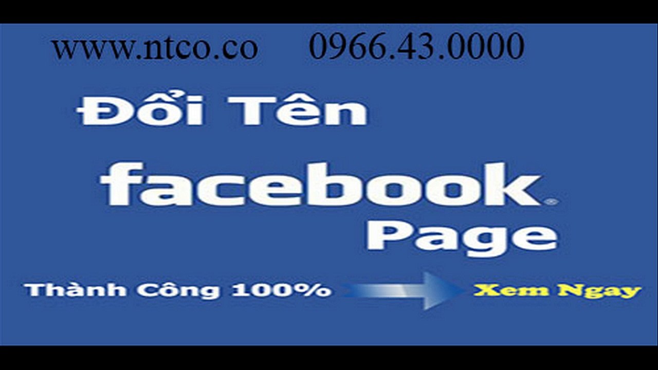 Đổi tên page facebook nhanh chóng và đơn giản