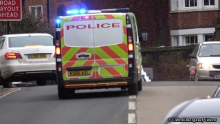 NEW Police van responding with siren going on a Vauxhall Vivaro
