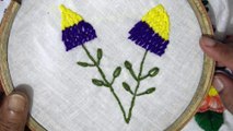 Hand Embroidery: Hand Stitch: Twisted Chain Flower