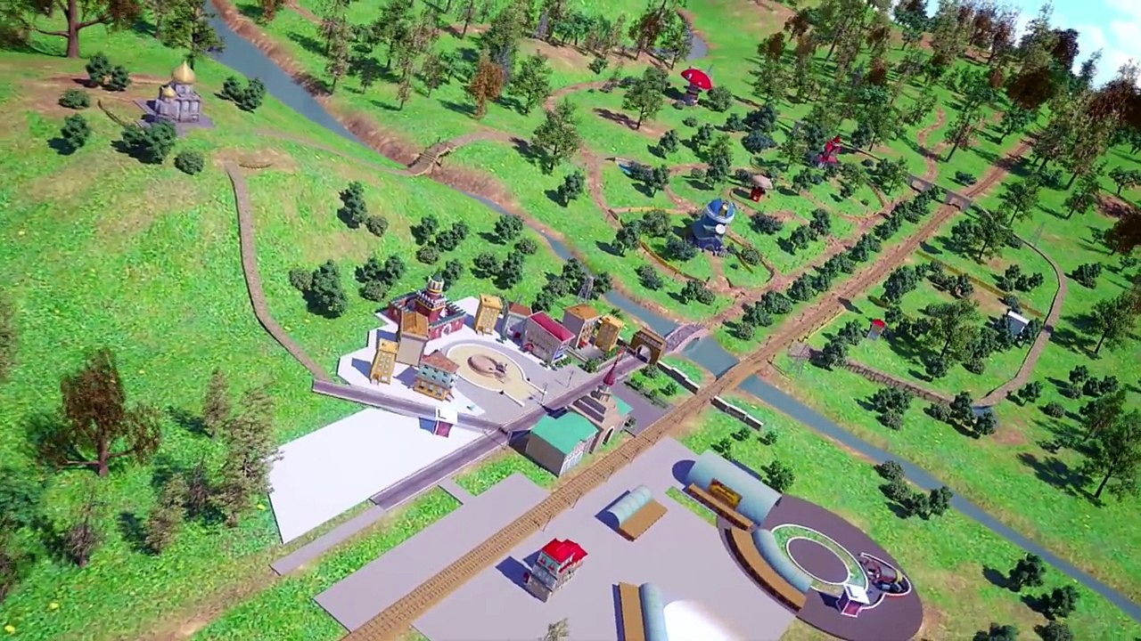 Dessin animé Nouveau aventure train Tishka