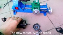 Homemade mini lathe. Repairing and installing