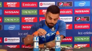 Virat Kohli Interview prior to game vs Pakistan ICC Champions Trophy 2017