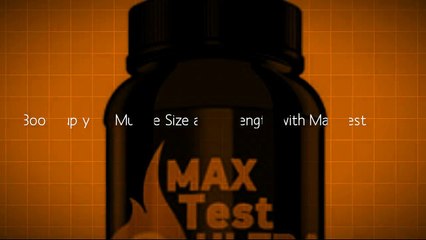 Boost up your Muscle Size and Strength with Max Test Ultra