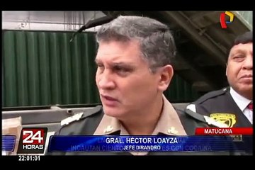 Droga incautada en Matucana tenía como destino Europa