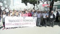 Kayseri Nuriye Gülmen ve Semih Özakça'ya Destek Için Gökyüzüne 100 Balon