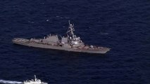 Un destroyer américain et un navire marchand philippin entrent en collision au large du Japon, 7 soldats portés disparus