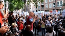 Hundreds march on Downing Street and call for Theresa May to step down