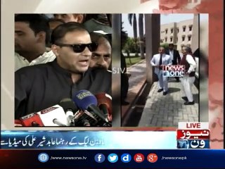 Abid Sher Ali talks to media