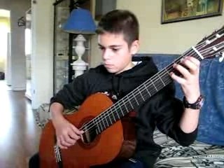 Florian à la guitare : "Stony Creek Blues".