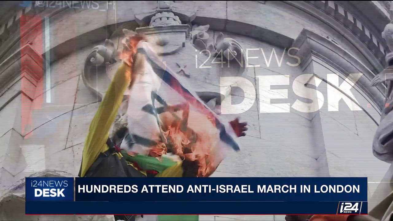 i24NEWS DESK | Hundreds attend anti-Israel march in London | Sunday, June 18th 2017