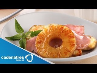 Receta navideña de Pollo con Piña y Jamón / Comida navideña / Cena de Navidad