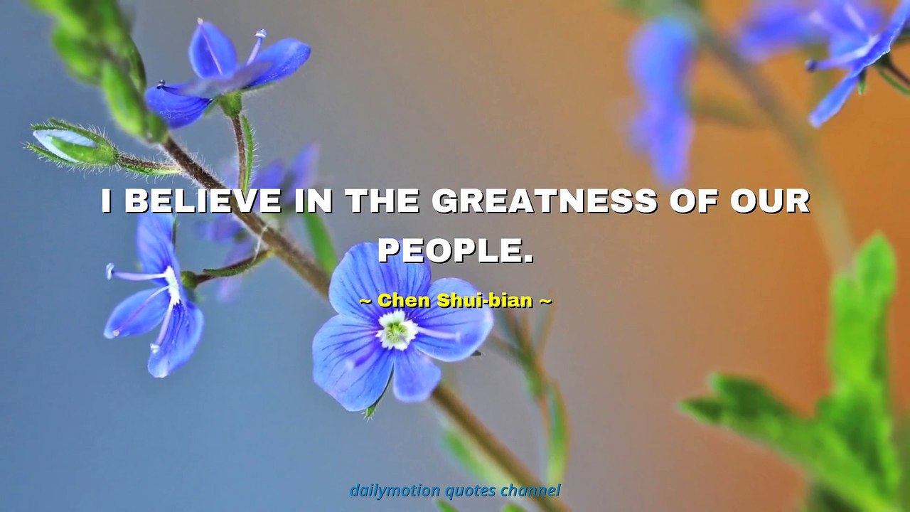 Chen Shui-bian Quotes #1