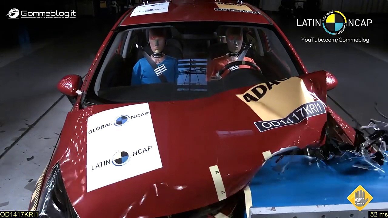 CAR CRASH TEST 2017  0 STARS Incredible FAIL !! Latin Ncap ► Kia Rio Sedan + Chevrolet Onix +
