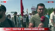 Adalet Yürüyüşü’nde üçüncü gün