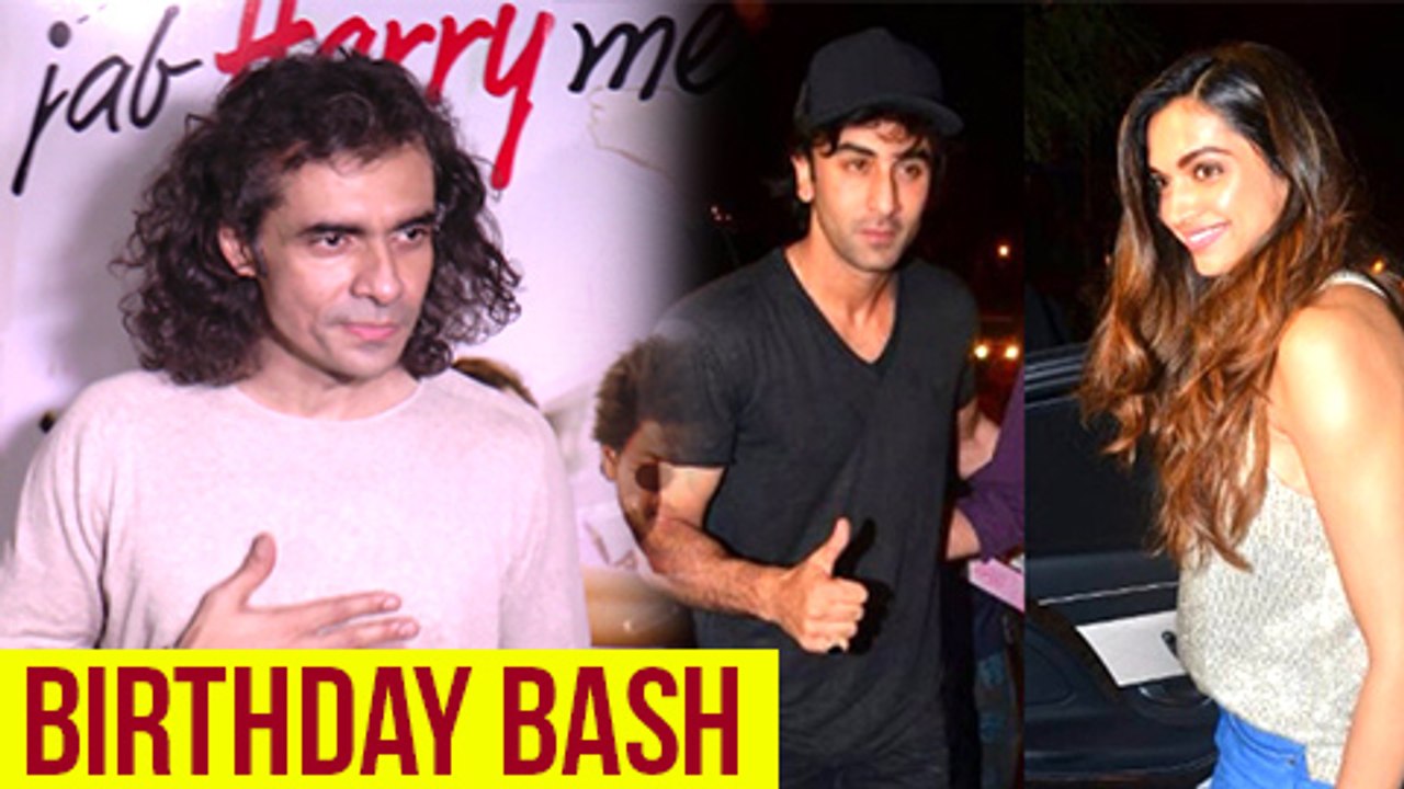 Exes Deepika Padukone And Ranbir Kapoor Party Together at Imtiaz Ali Birthday Bash  Bollywood Party