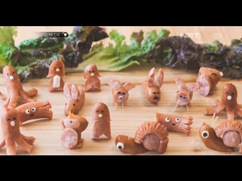 NET12 - Beragam bentuk cantik makanan sosis