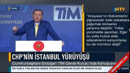 Cumhurbaşkanı Erdoğan'dan CHP'nin yürüyüşüne ilk tepki