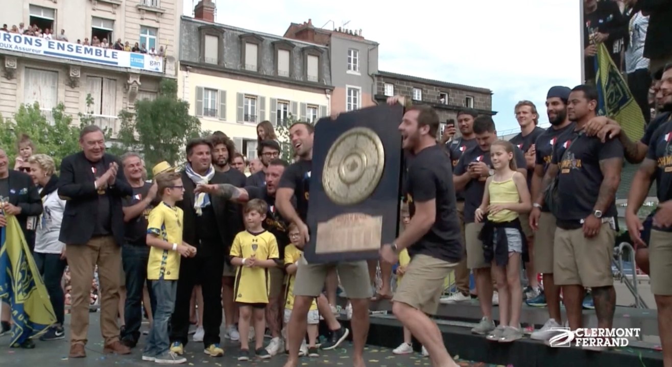 L'ASM fête le Brennus avec ses supporteurs à Clermont
