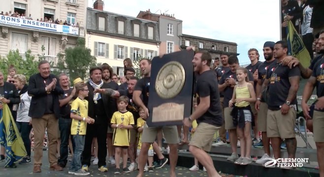 L'ASM fête le Brennus avec ses supporteurs à Clermont