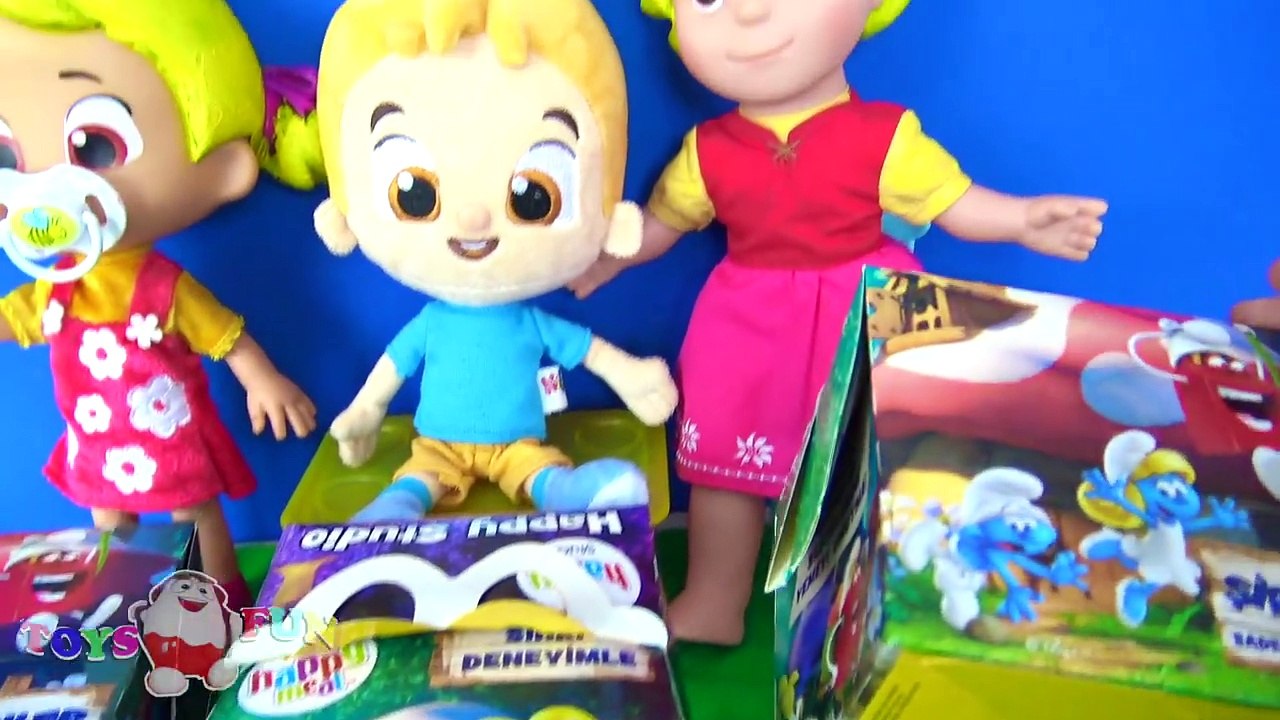 Sarışın Niloya Mete Sarışın Heidi McDonalds Happy meal Şirinler Kayıp köy sürpriz kutusunda ne var