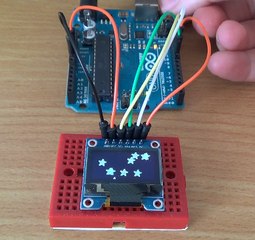 OLED 0.96" SSD1306 used on Arduino Uno with SPI
