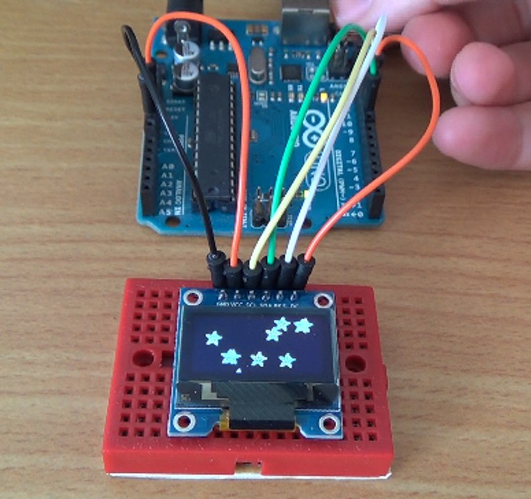 OLED 0.96" SSD1306 used on Arduino Uno with SPI