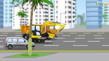 Video for Kids - The Big Excavator Digging in the city | Construction Trucks Cartoon for children