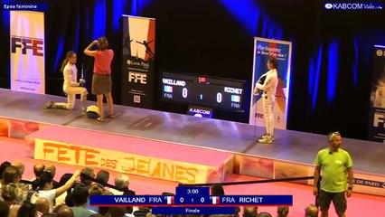 FDJ - Finale Epee Femmes Camille Richet vs Soline Vailland