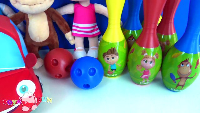Kukuli Bowling oynuyor - Tinky Minky Kukuli Bowling turnuvası yapıyor Kukuli Bowling seti challenge