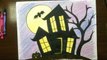 How to Draw a Haunted House Step by Step for Halloween Easy Art Lesson Drawing for Kids