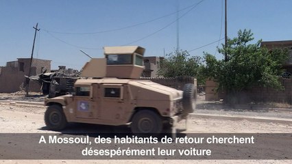 A Mossoul, des habitants cherchent désespérément leur voiture