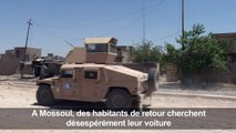 A Mossoul, des habitants cherchent désespérément leur voiture