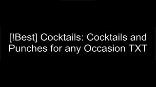 [zqW00.Book] Cocktails: Cocktails and Punches for any Occasion by Editors of Publications International Ltd. R.A.R