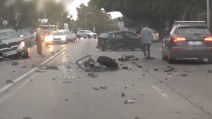 Una pareja se salvó de engrosar la lista de víctimas de un choque múltiple